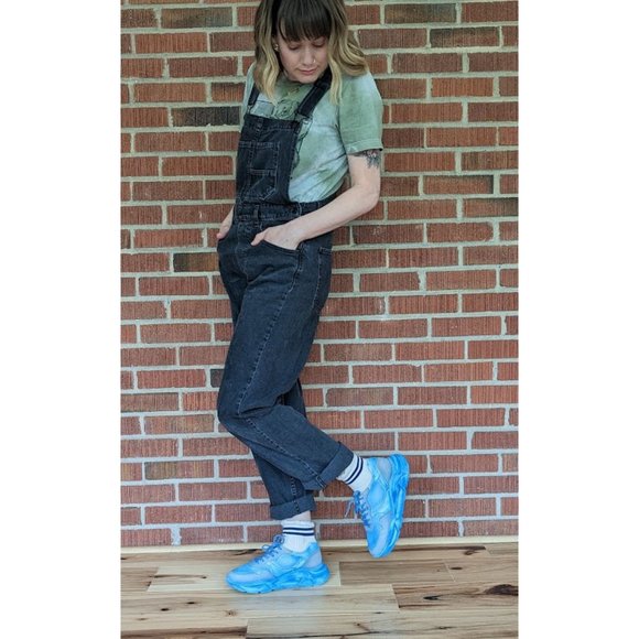 πLAST CHANCEπ FREE PEOPLE Let's Wander Washed Sneakers / Boardwalk Blue - Picture 9 of 16